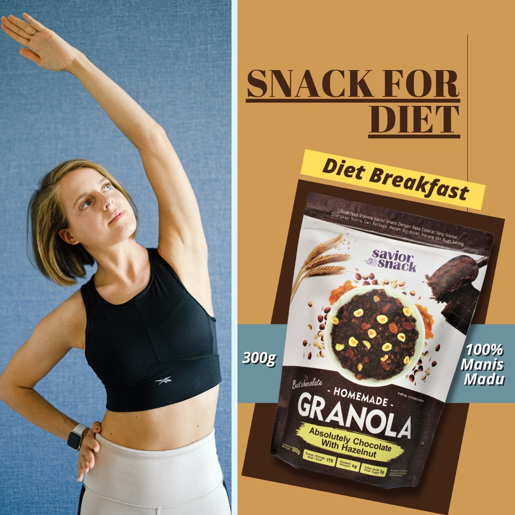 

SEREAL DIET BADAN IDEAL SEPERTI KOREA, GRANOLA MAKANAN INSTAN PELANGSING ALAMI SEHAT RENDAH KALORI MENU SARAPAN PRAKTIS KENYANG LEBIH LAMA BEBAS GULA & GARAM