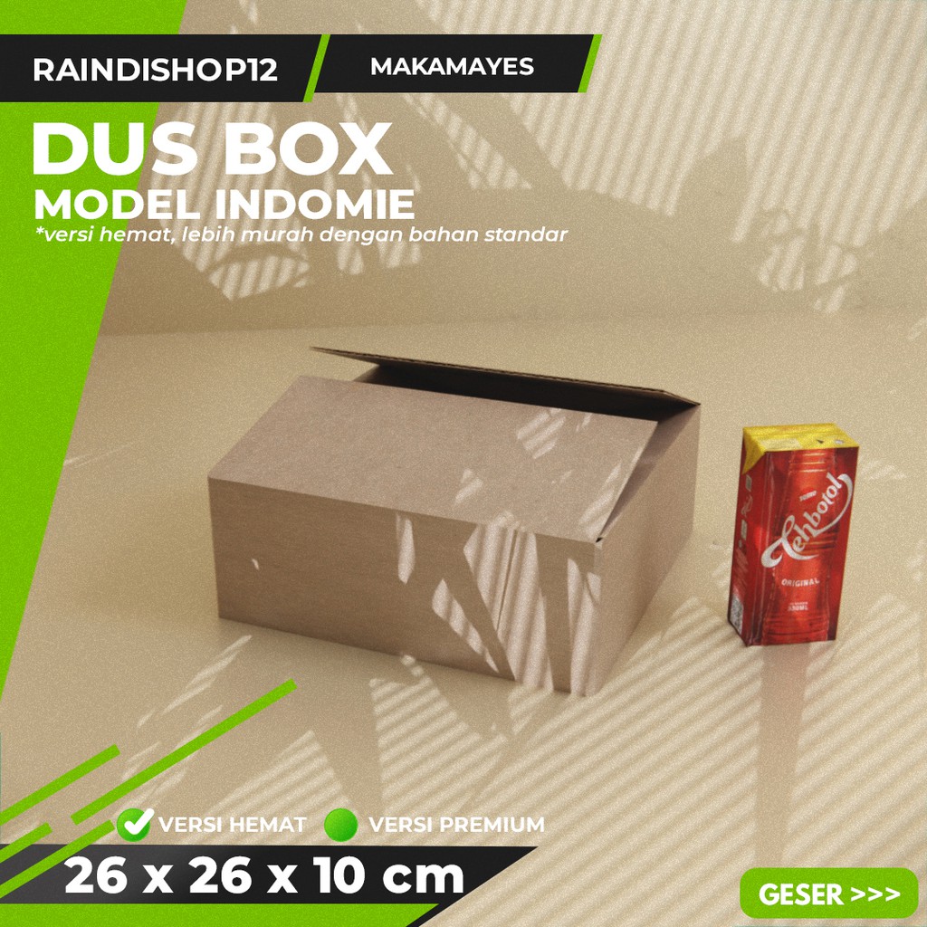 

BOX 26 X 26 X 10 CM KARDUS KOTAK KEMASAN PACKAGING KADO POLOS