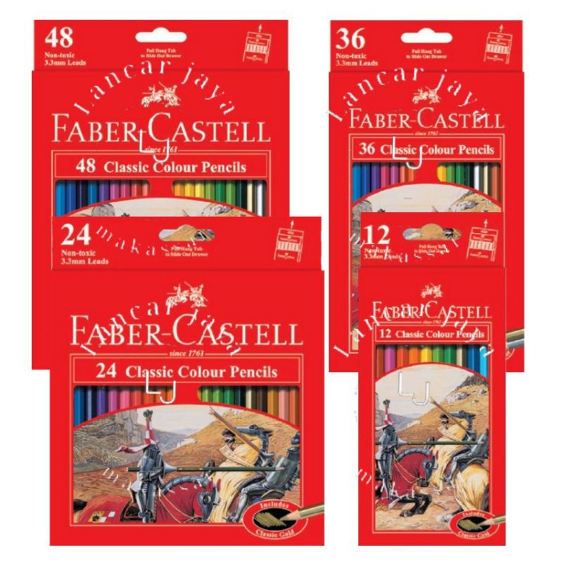 

Pensil Warna 12 24 36 48 FABER CASTELL Classic Colour Pencils