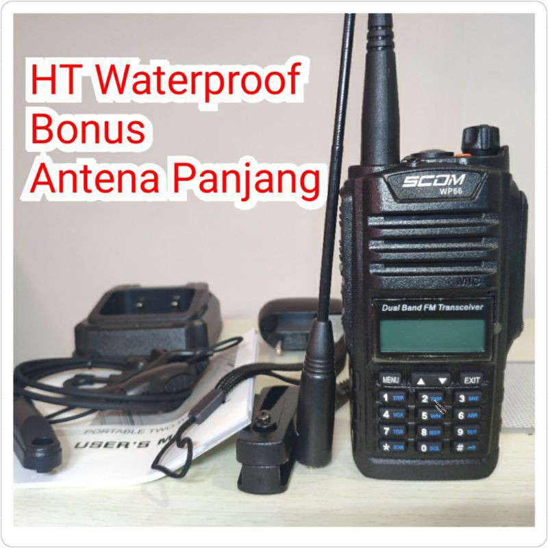 Ht Scom Wp 66 Waterproof Bonus Antena Panjang Shopee Indonesia