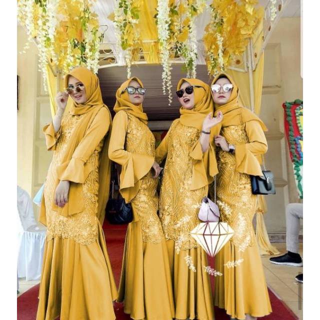 MAXY DUYUNG KONDANGAN ELISA, VELVET BRUKAT TILE, GAMIS HIJAB MUSLIM, MAXY DRESS