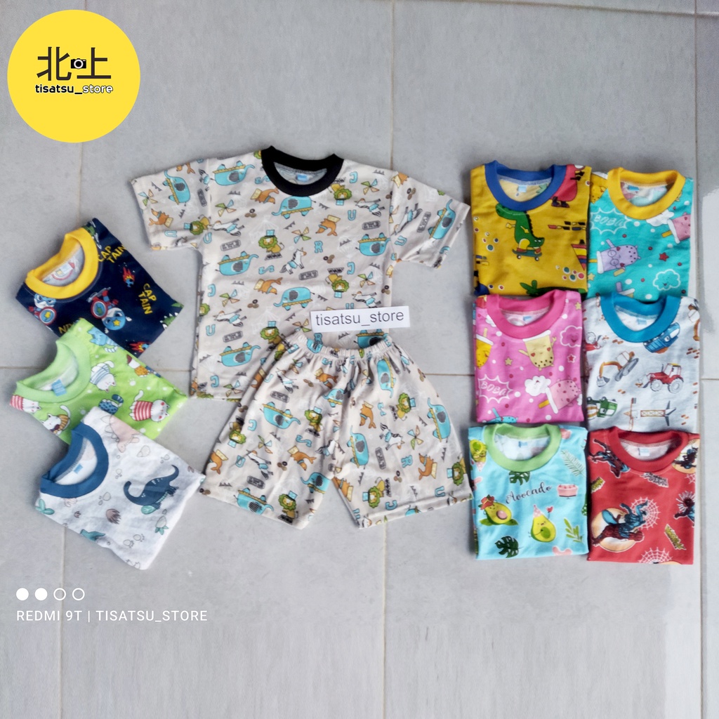 Terbaru Setelan Anak Bahan Libby Velvet Junior Pendek Usia 2-5th Paling Laris