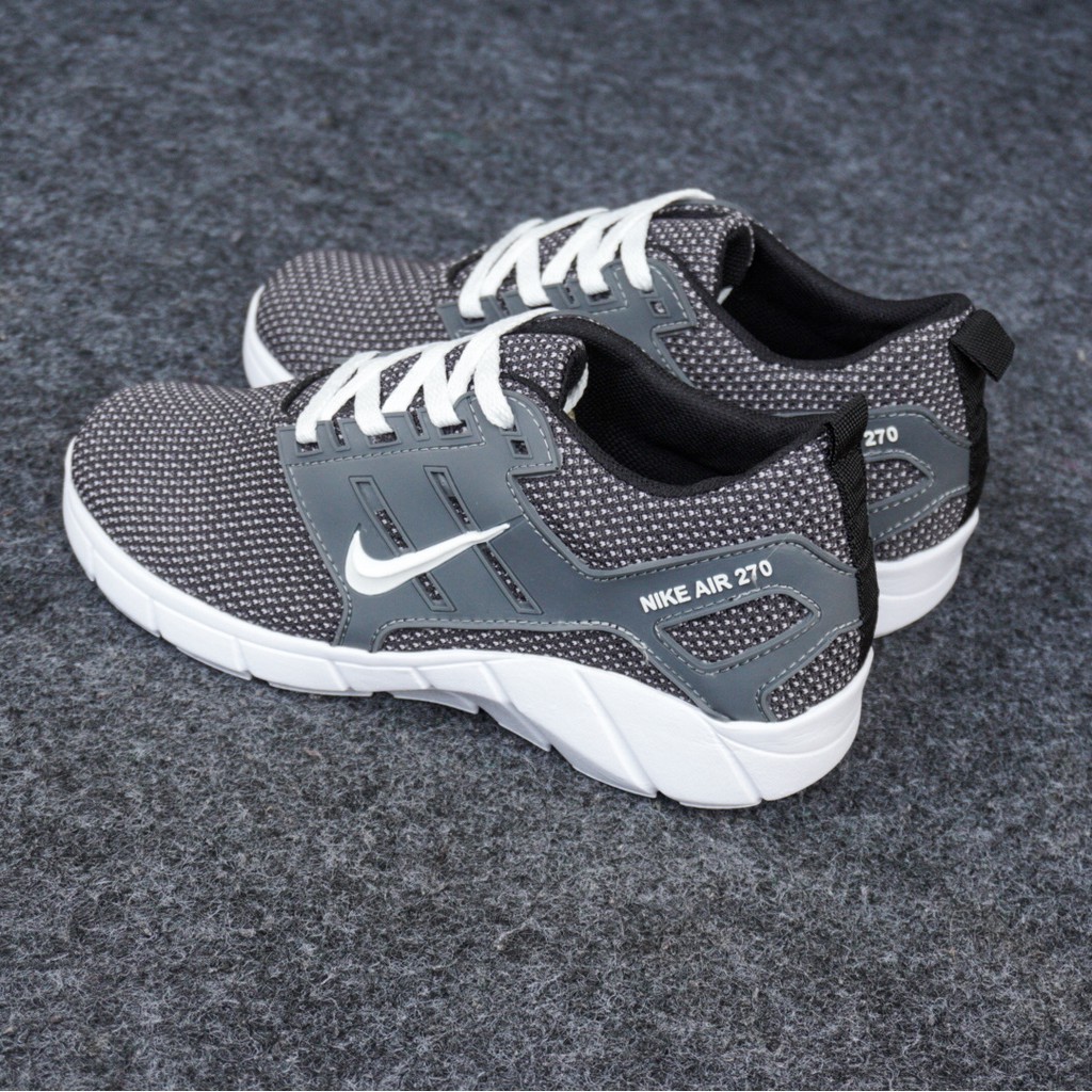 MS Shoes - Sepatu Sport Pria Nike 270 Abu Premium Running Jogging Outdoor Olahraga Cowok Runing