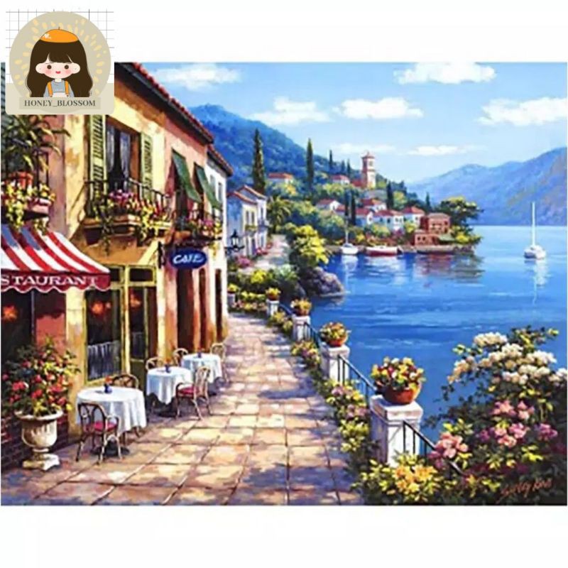 [READY!!] Seas Frameless Paint By Numbers DIY Painting number painting