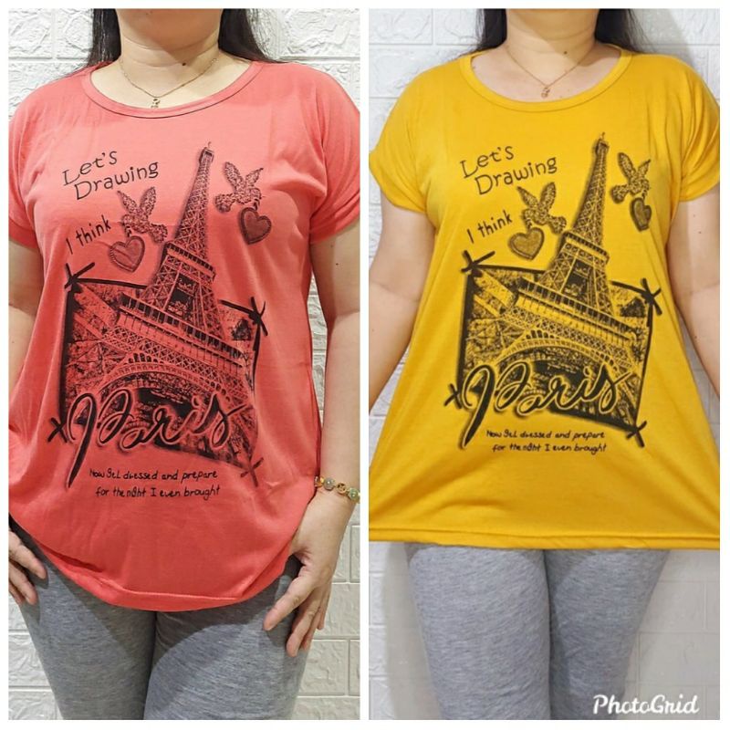 Kaos jumbo wanita | Kaos bigsize | Atasan jumbo