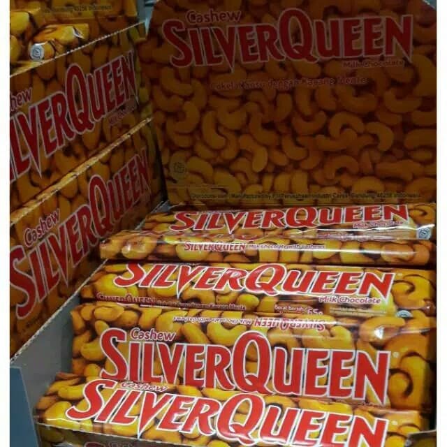 

COKELAT- COKELAT SILVERQUEEN 65 GR - CASHEW - MEDE - COKLAT ORIGINAL - CASHEW METE -COKELAT.