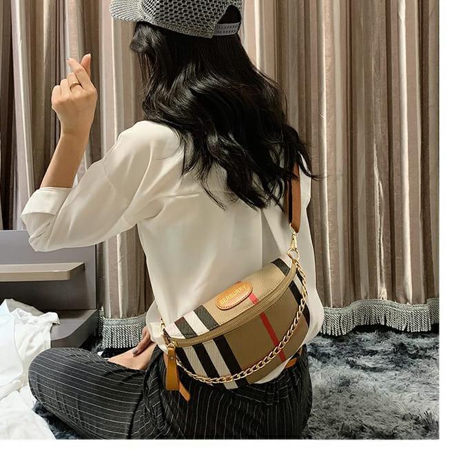 TAS SELEMPANG DADA BAHU PINGGANG WANITA SHOULDER SLING BAG IMPORT COKLAT AUSTIN TA147B7 ABG KOREA
