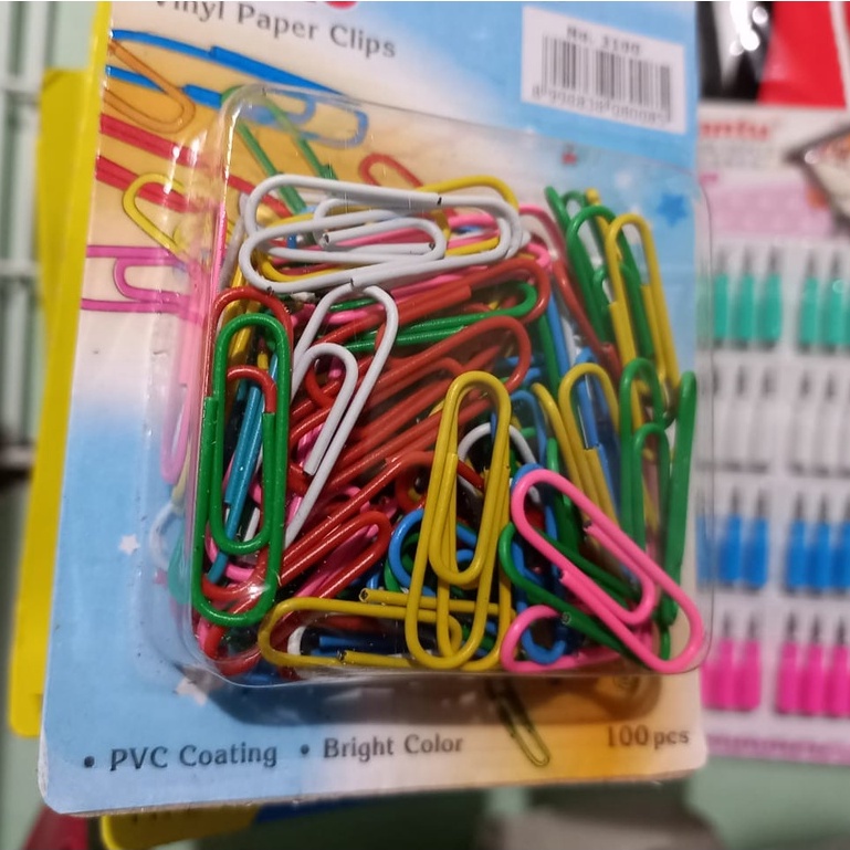 KENKO PAPER CLIP WARNA WARNI / PENJEPIT KERTAS KENKO