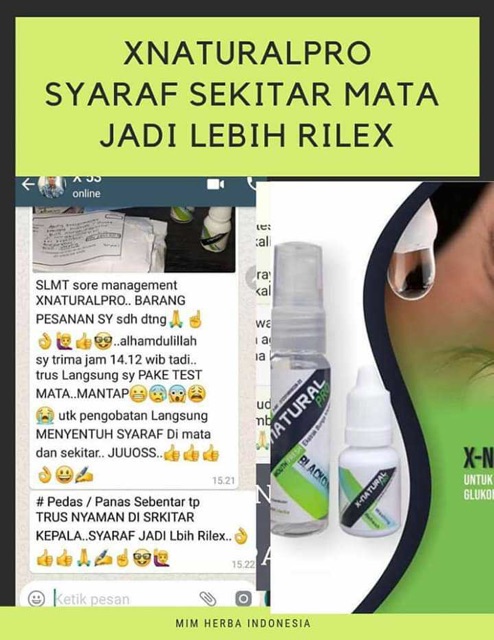 BISA COD - GRATIS GELAS CUCI MATA X Natural Pro isi 2 btl X-Natural Pro Natural Pro Original Product