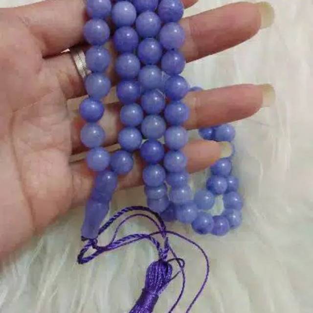 Tasbih Batu Alam Warna Ungu