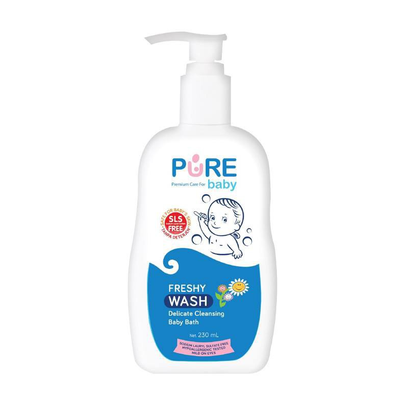 Pure Baby Wash 450 ml (REFILL) / Sabun &amp; Shampoo 2in1 untuk Kulit Bayi Sensitif / Pure BB