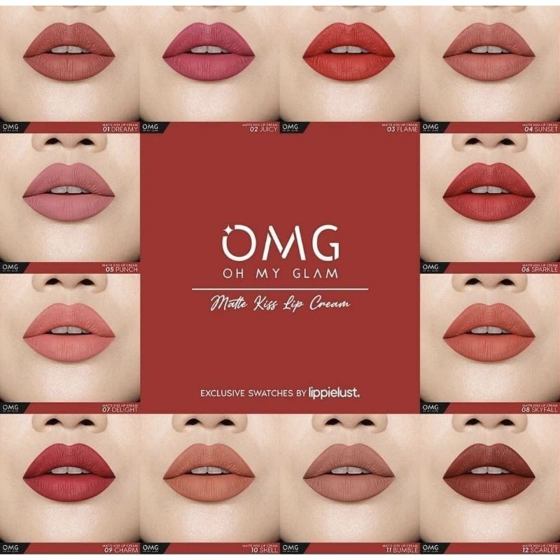 OMG Lip Cream Matte Oh My Glam Matte Kiss Lip Cream | OMG Juicy Kiss Lip Tint