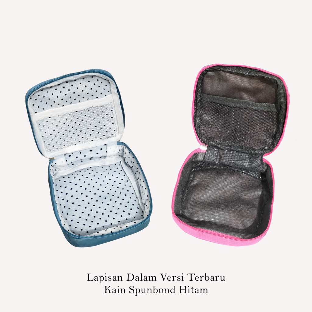 Travel mate tas make up mini travel organizer tas kosmetik kecil dompet pembalut