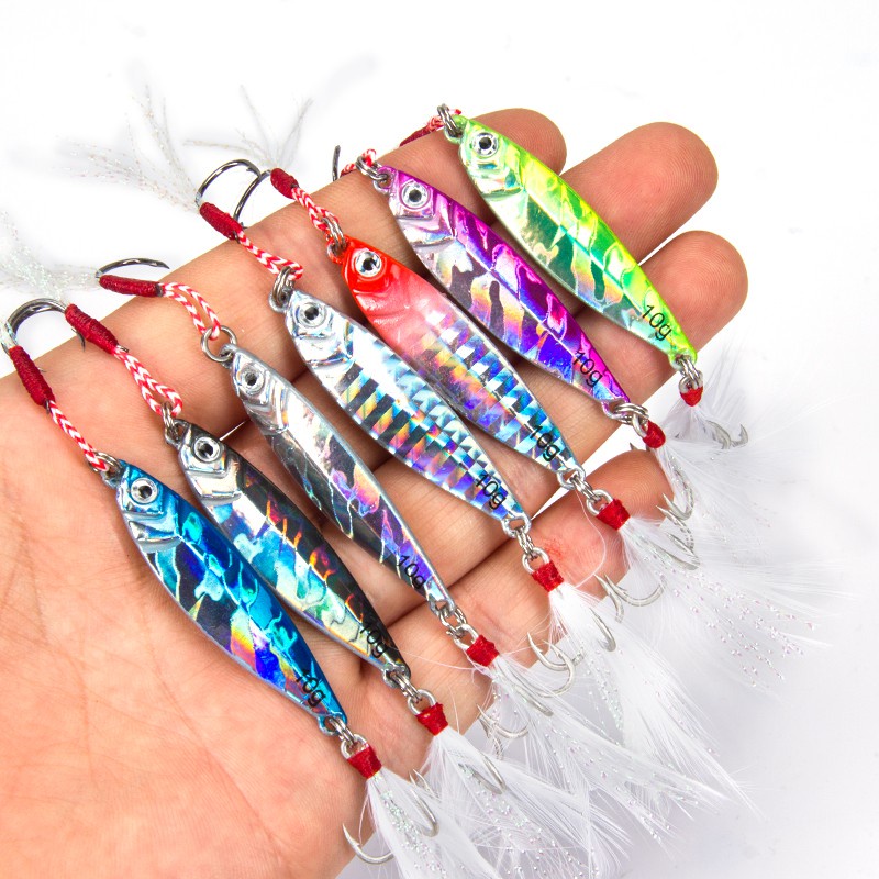 Metal Jig Alat Pancing Jigging Trolling Lure relix nusantara Spoon Lure Umpan Ikan Umpan Mancing Umpan Pancing Buatan Umpan Mancing tajiki Jig pro z gawky Jig Slow Jig Alat Pancing Murah Kail Pancing 1Pcs 10G/15G/20G Umpan Pancing