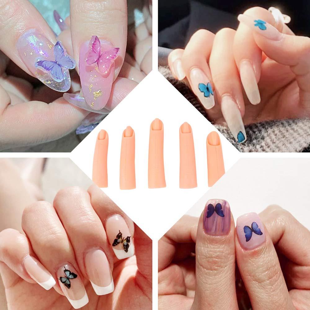 Needway Fake Fingers Flexible Untuk Alat Nail Art Akrilik Gel Model Praktek