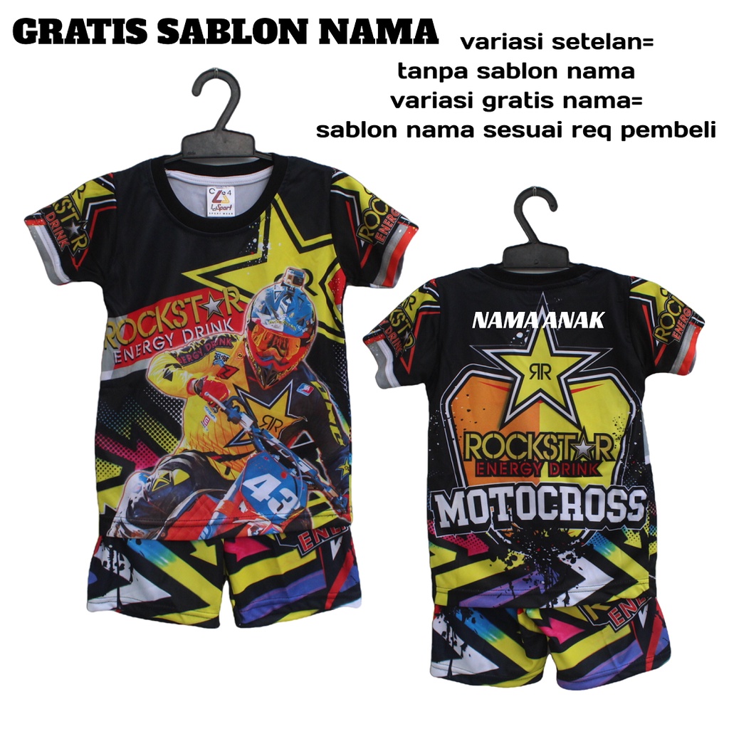 setelan baju anak  gamer evos free fire/stelan jersey baju gamer evos free fire size 5-12thn