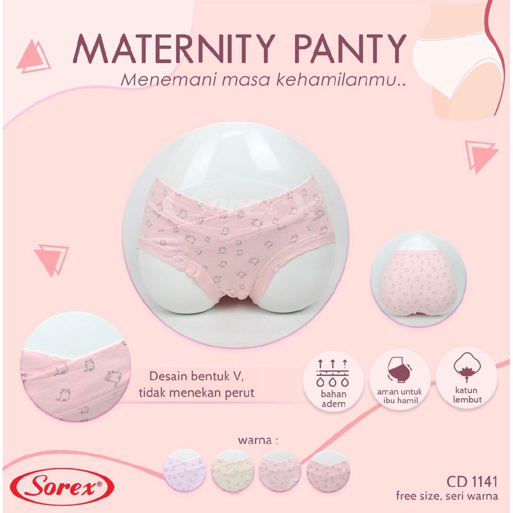 CELANA DALAM WANITA SOREX, CD IBU HAMIL 1141/1143/ 1140/ 1139/ 1134/ 1133 MATERNITY PANTS; CD HAMIL MINI