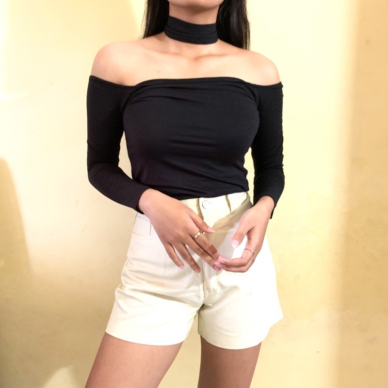 Long Sleeve Off-Shoulder