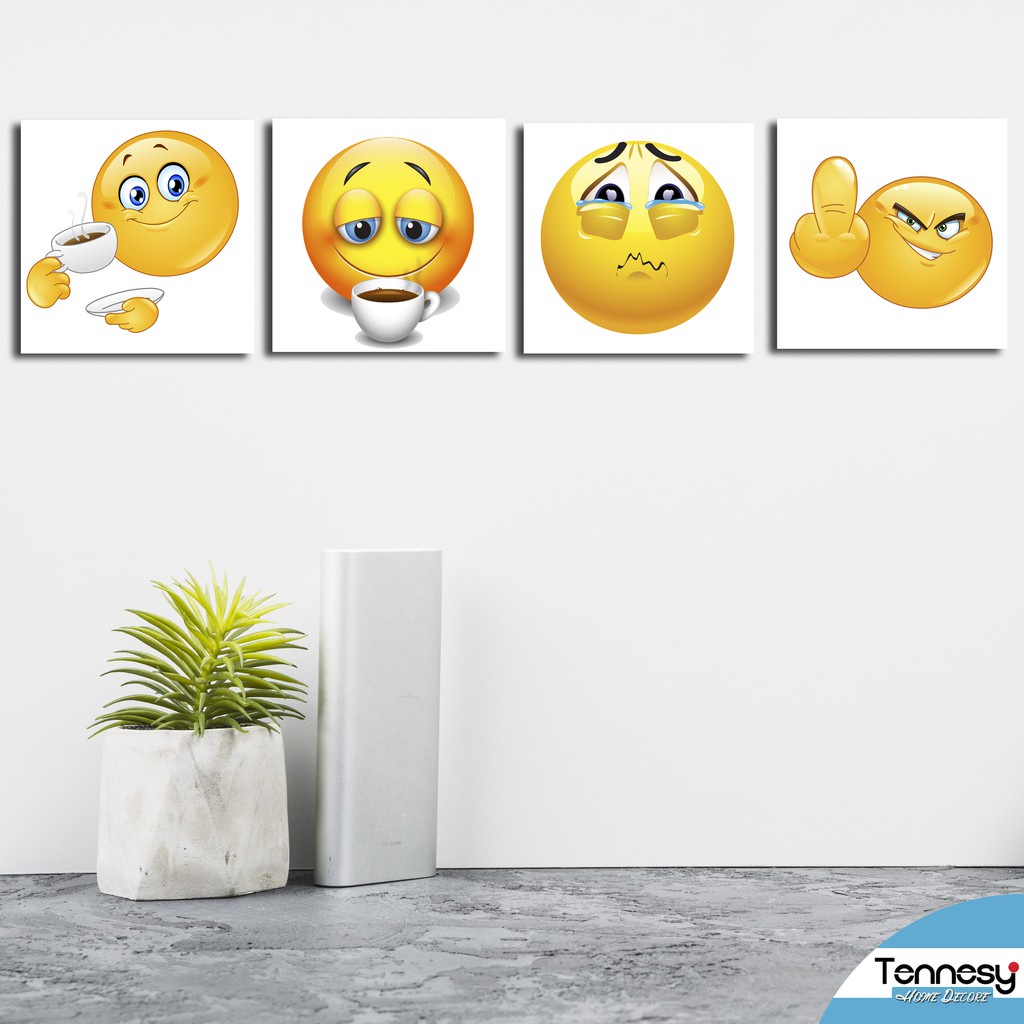 HIASAN DINDING WALL DECOR PAJANGAN POSTER DEKORASI KAMAR RUMAH EMOTICON