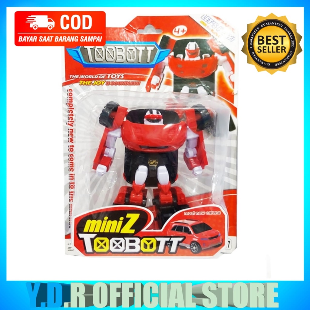 MAINAN ANAK ROBOT TOBOT TRANSFORMERS ROBOT BISA BERUBAH JADI MOBIL TOBOT HELI ATHLON PMK PROMO COD-1