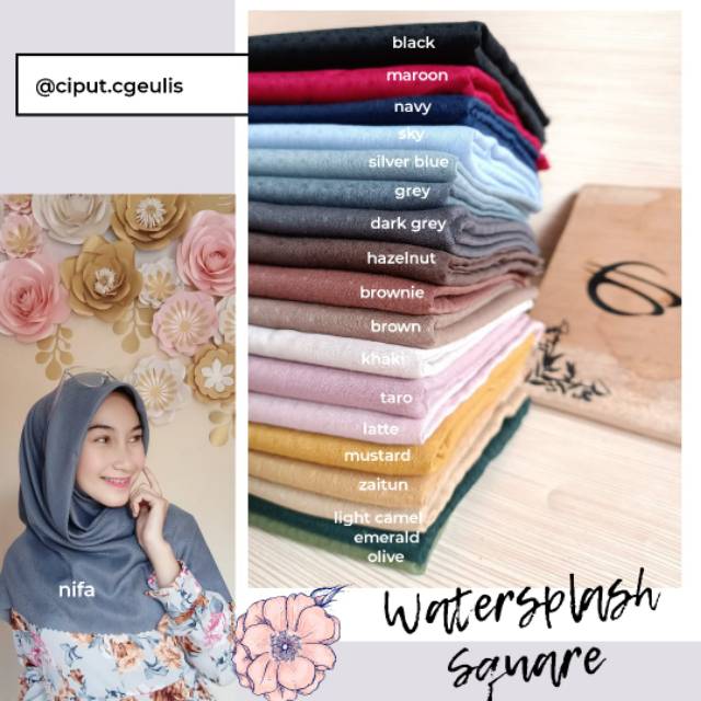 Hijab anti air waterpoof C-Geulis