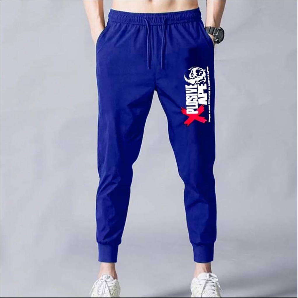 CELANA JOGGER PANJANG PRIA APE /CELANA SPORTY/CELANA KOREA