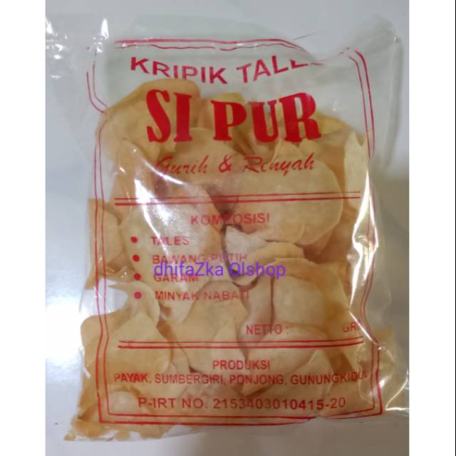 

Keripik Talas Asin Gurih