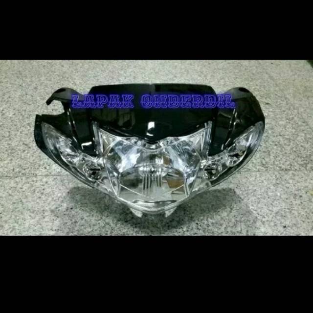 Batok plus Reflektor lampu depan Vega R new hitam