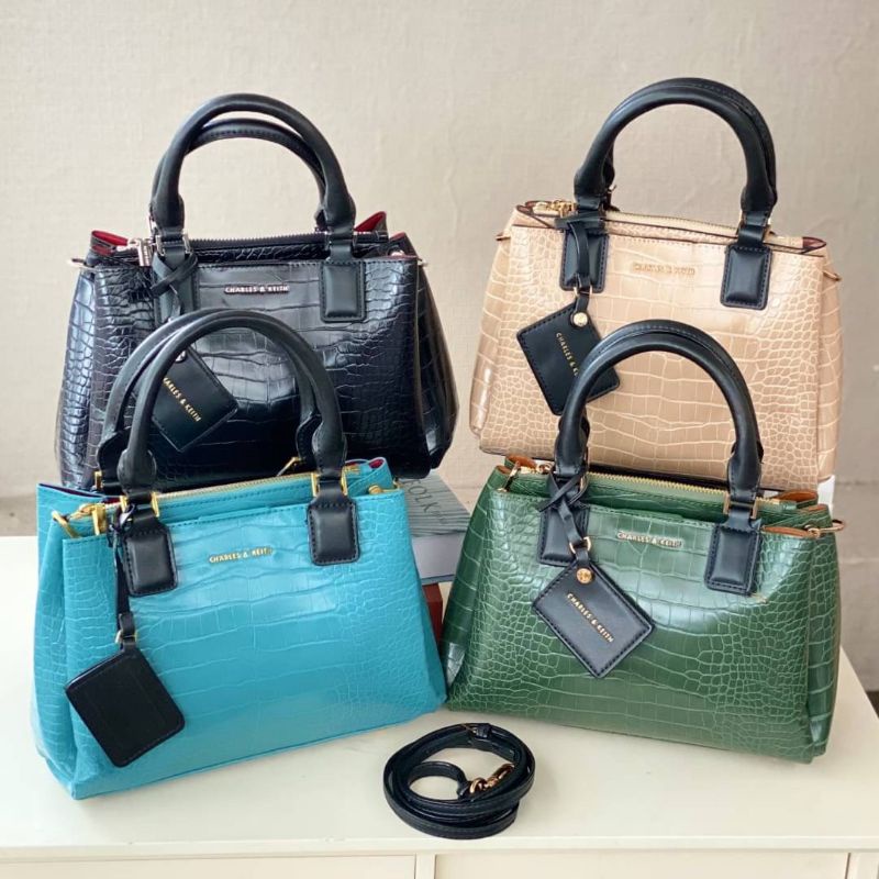 Charles & Keith Bag Croco CBM583