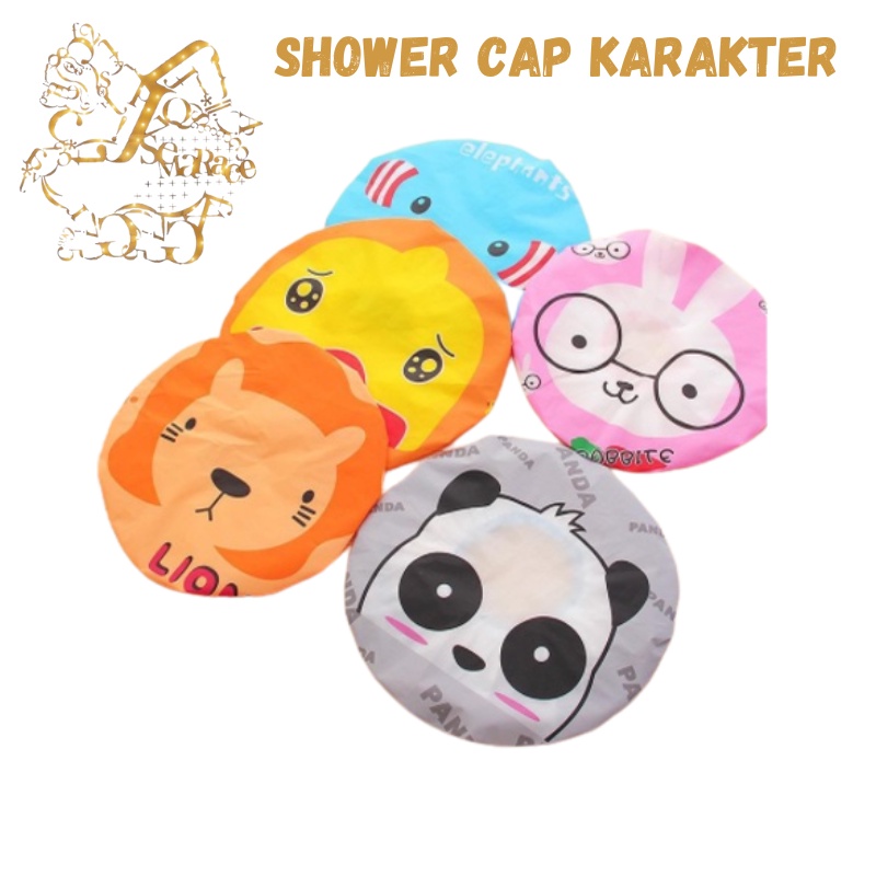 SHOWER CAP KARAKTER TOPI KERAMAS