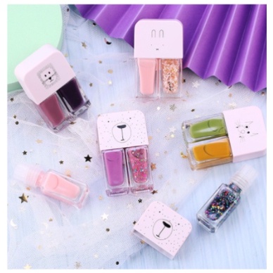 Kutek 2in1 Kutek Warna Gel Nail Polish Gliter