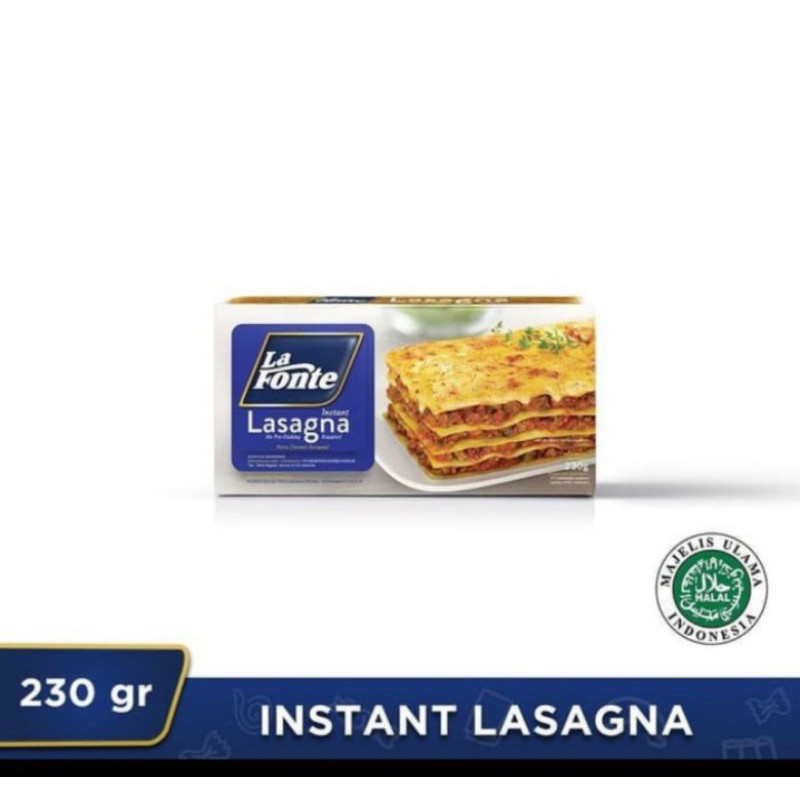 

lafonte lasagna 230 grm