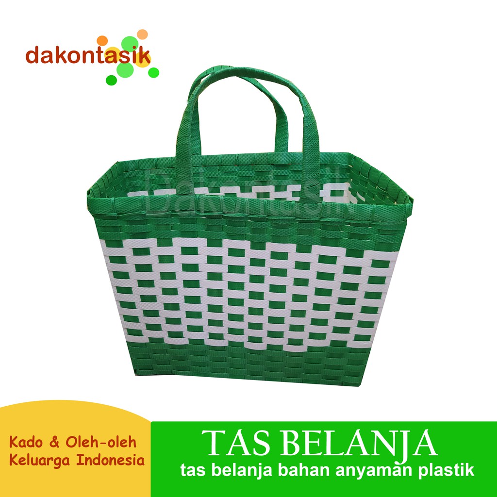 dakontasik - Tas Belanja Pasar Minimarket anyaman plastik