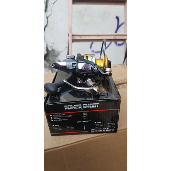 reel kamikaze power shoot 3000 power handel