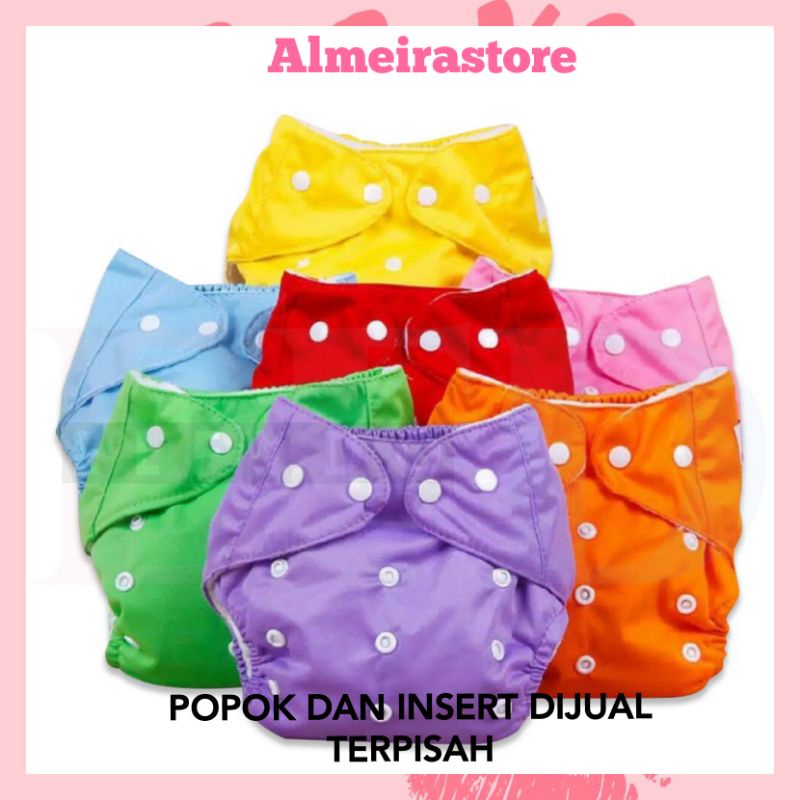 Popok Bayi Kain BerKancing Qianquhui / Cloth Diaper Clodi Bayi Dapat Dicuci Ulang