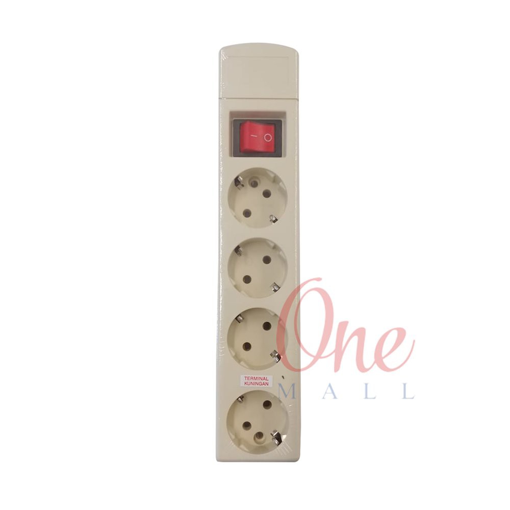 Stop Kontak Uticon 4 Lubang dengan Saklar Tanpa Kabel