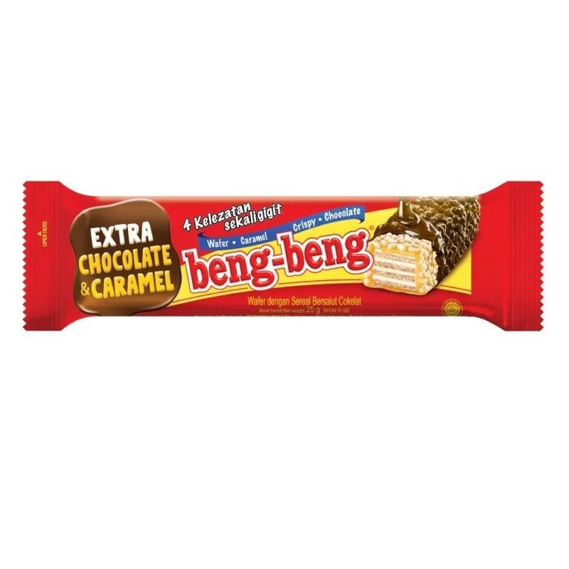 

Beng-Beng Wafer Caramel Crispy Chocolate Coklat Snack Ngemil Cemilan Makanan Enak Eceran Satuan Cuci Mulut Kemasan Baru Makassar Mayora Bembeng