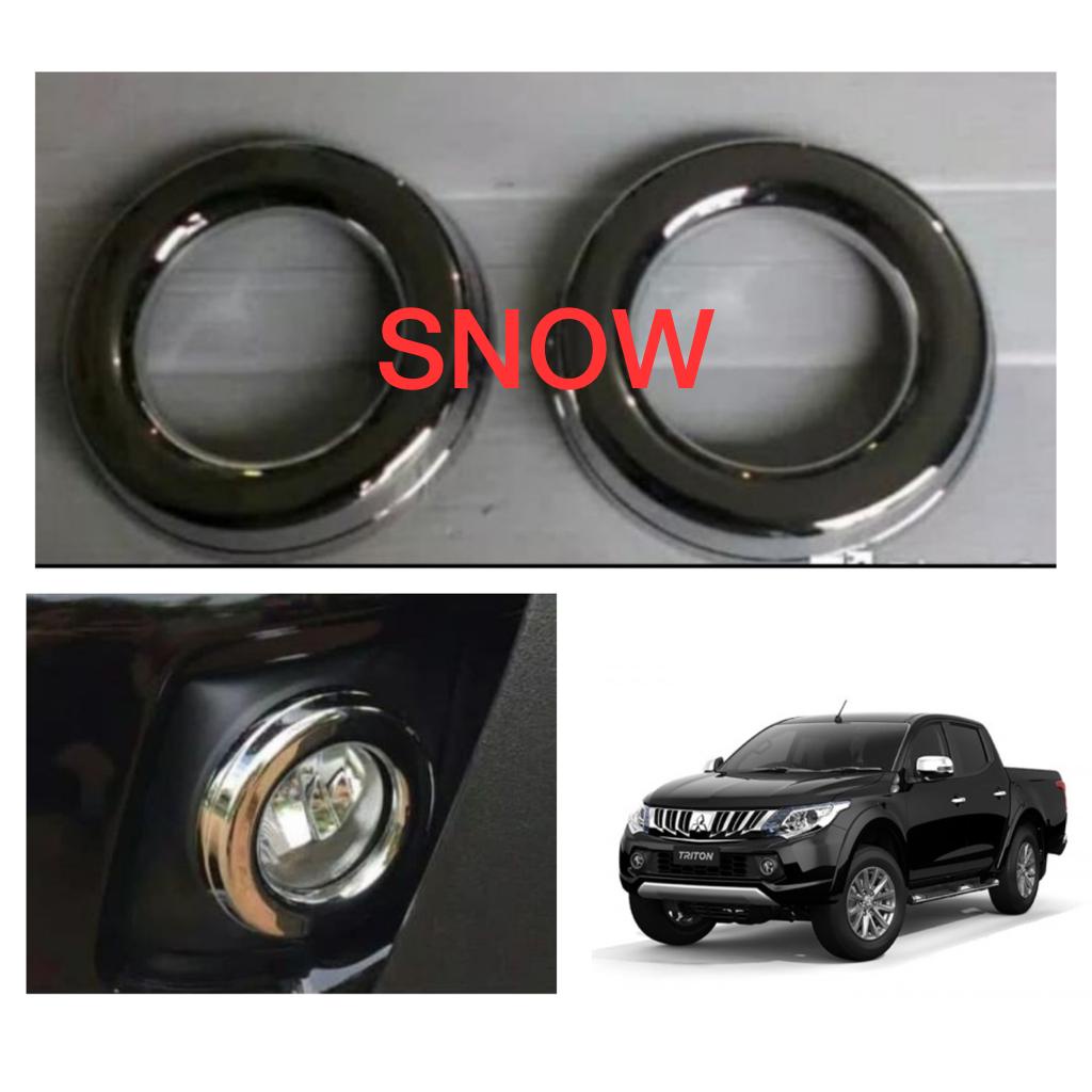 Cover Foglamp All New Triton 2016 2018 Fog Lamp Chrome