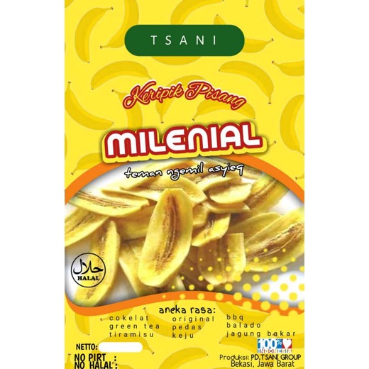 

kripik pisang milenial