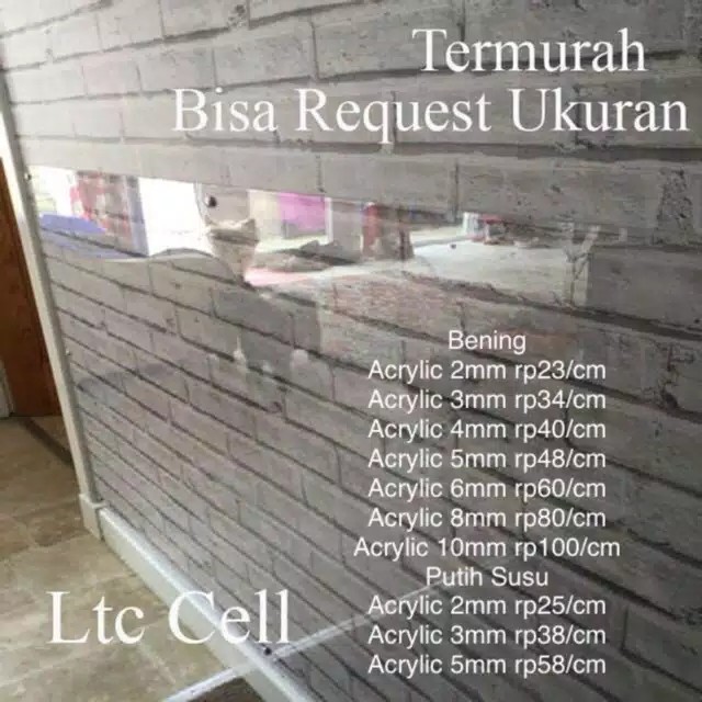 

Acrylic Bening Custom 5mm Rp 48 Akrilik Lembaran Potong Laser