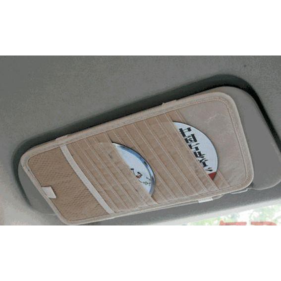 Tempat CD Sun Visor mobil Kartu VCD DVD Cars Organizer Interior Holder BGRT56