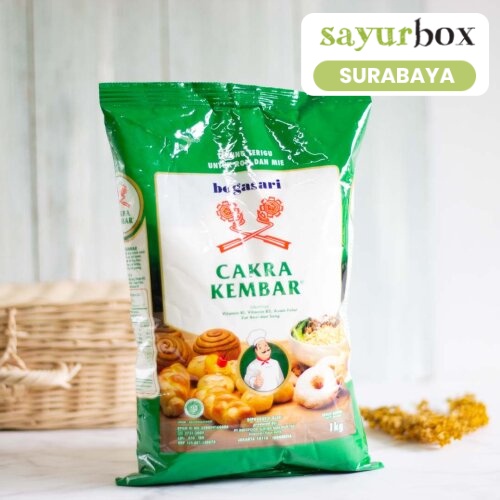 

Bogasari Tepung Terigu Cakra Kembar 1 kg (Sayurbox) - SURABAYA