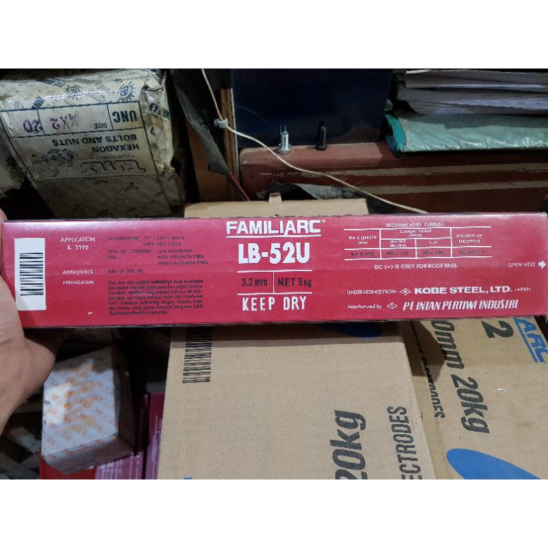 Kawat Las Besi KOBE STEEL LB52U 3,2 MM Listrik Stick 3,2MM KOBELCO