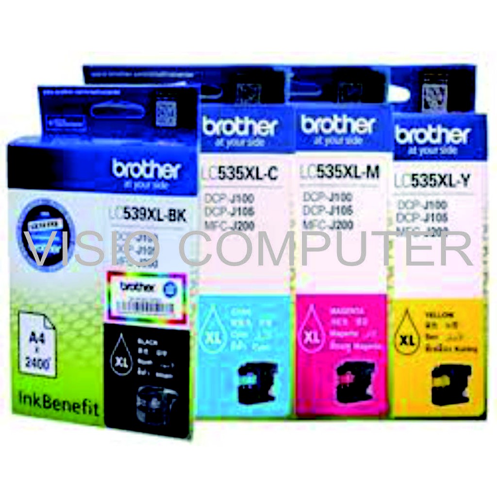 Tinta Cartridge Catridge Brother LC539XL LC535XL DCP-J105 DCP-J100 MFC-J200