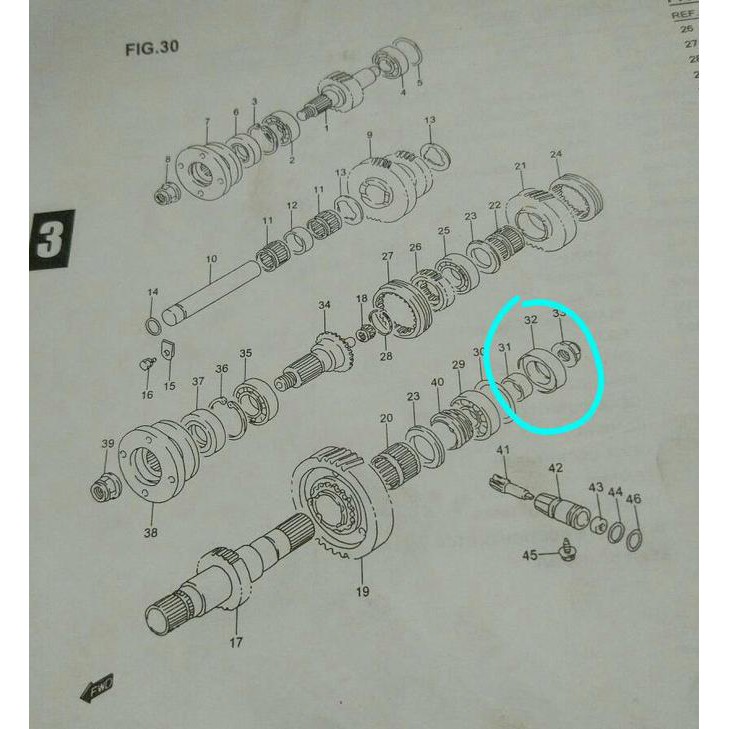Oil seal transfer case belakang suzuki jimny katana.