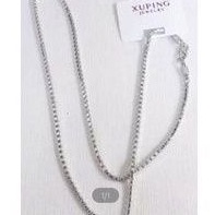 Xuping Rantai Kalung itali Silver 45CM Termurah K721L