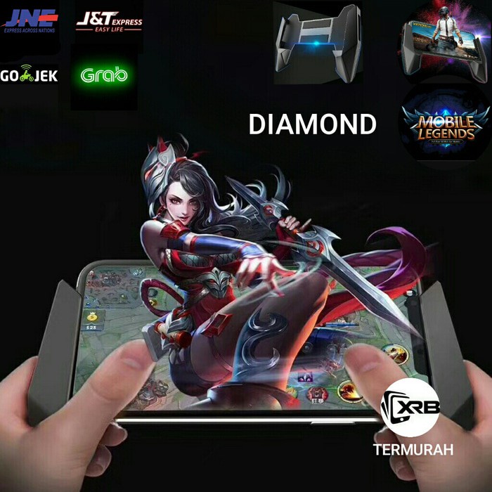 NEW DIAMOND Gamepad Holder Handgrip Moba Mobile Legend Pubg Game Pad Hp