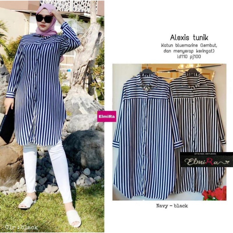 ALEXIS TUNIK BY ELMIRA (TUNIK SALUR) Tunik katun rekomended