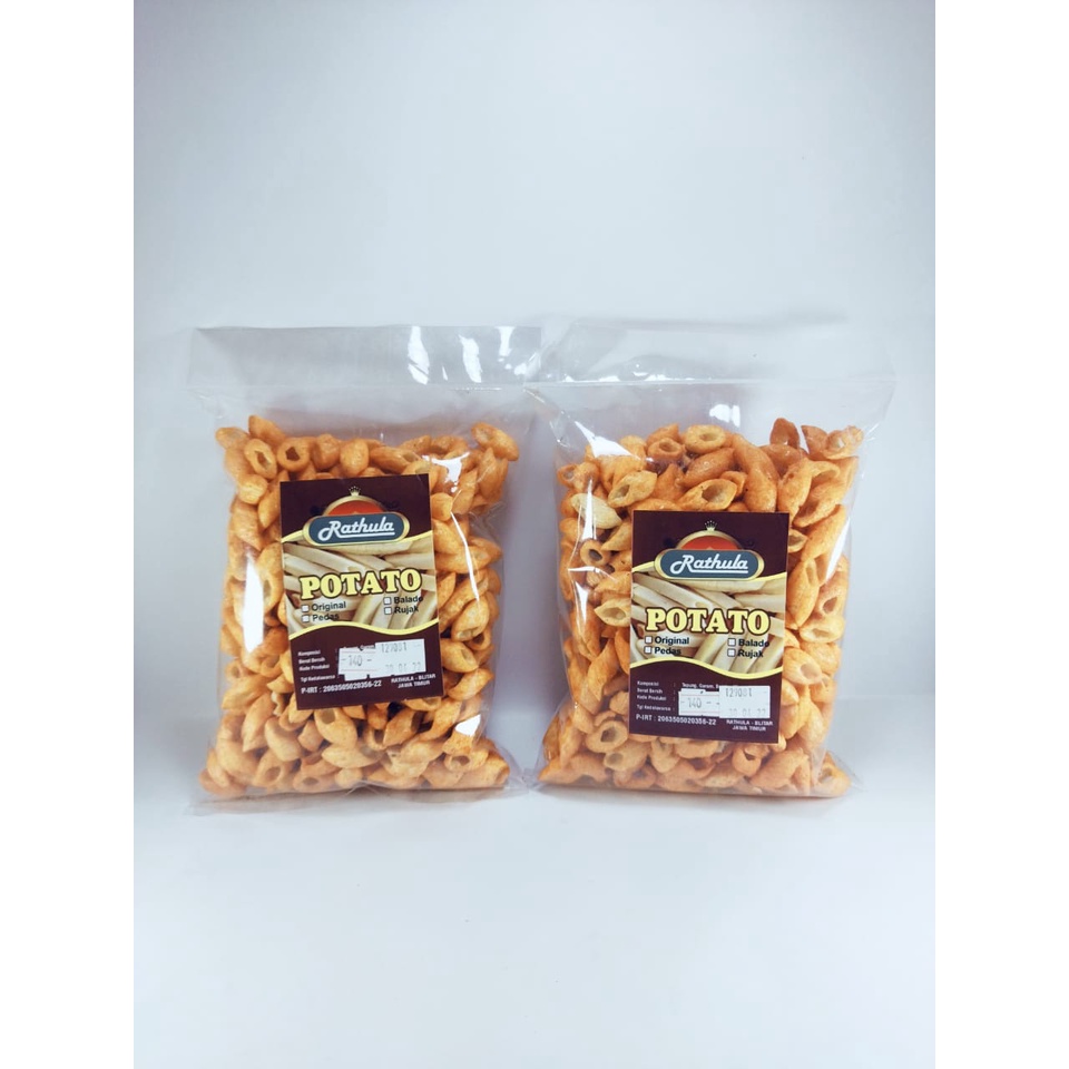 

kotakoi_mart Snack Potato Mini Balado 140 gram Pedas Manis Gurih Lezat