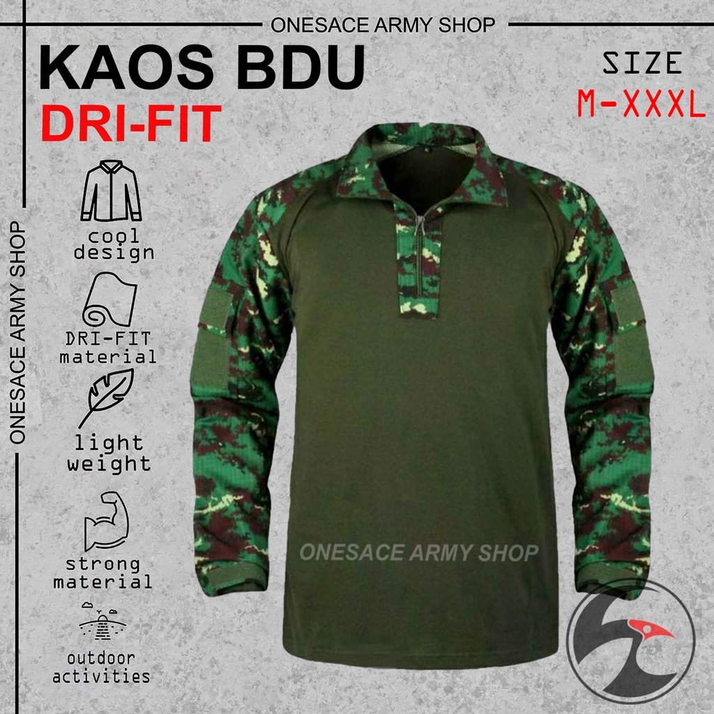 TURUN HARGA!!! Kaos BDU Drifit Tactical Jersey Dryfit Kombinasi Loreng Terlaris kaos BdU loreng lengan panjang / kaos pria panjang / bdu dryfit